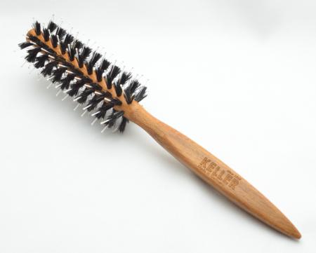 Rundhaarbürste Durchmesser 13x46 mm Wildschweinborste und Frisierstifte mit Noppen Profi-Stylingbürsten